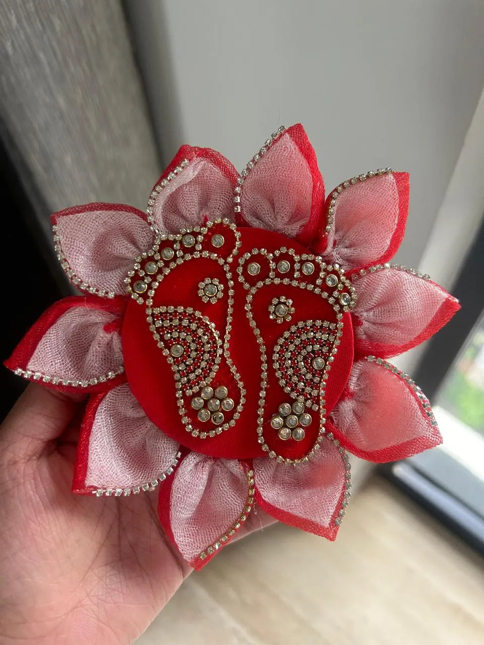 Auspicious Lotus Kundan Laxmi Charan