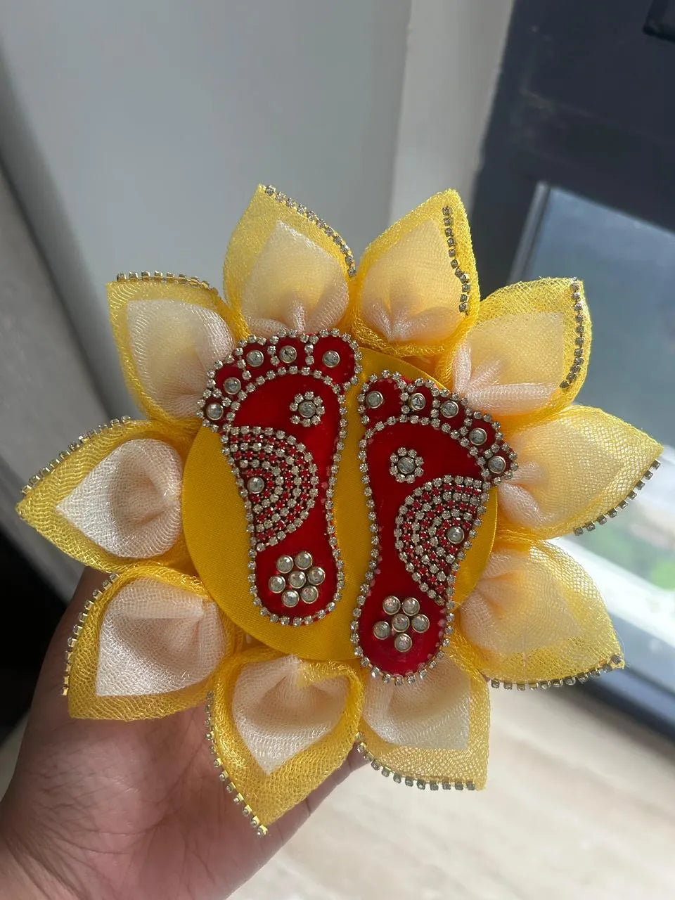 Auspicious Lotus Kundan Laxmi Charan