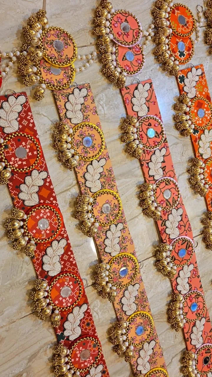 Traditional Signature Patola Bandhanwar + Hanging Set