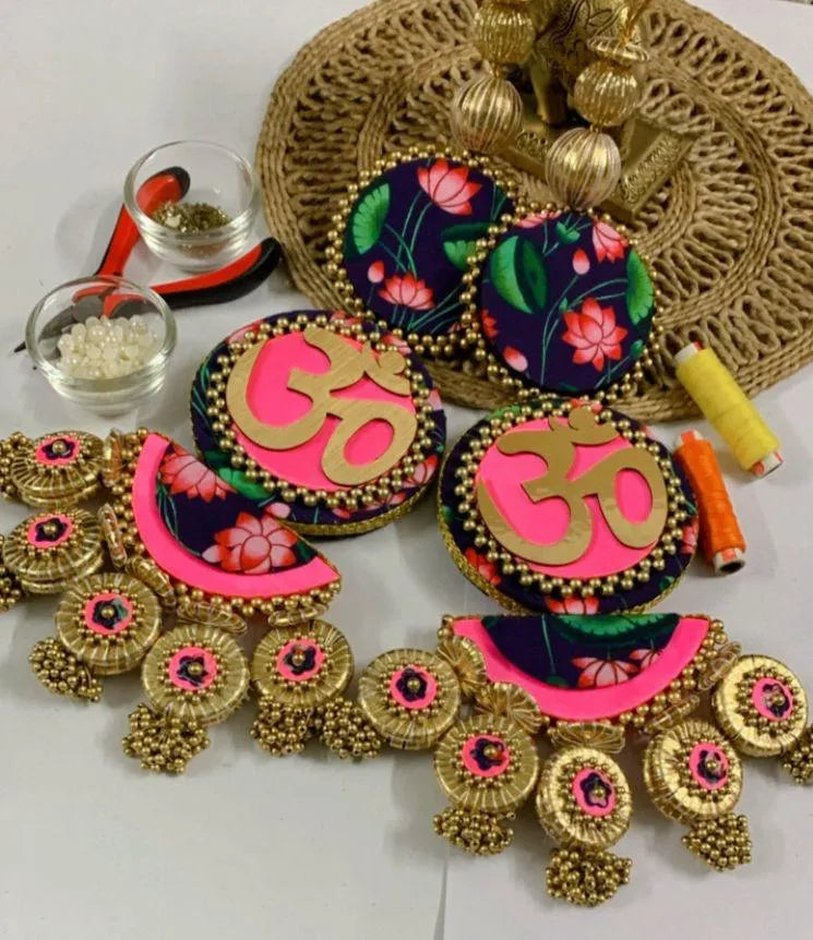 Timeless & Traditional Pichwai Om Hanging pair