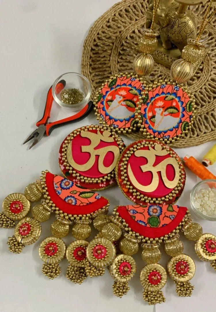 Timeless & Traditional Pichwai Om Hanging pair