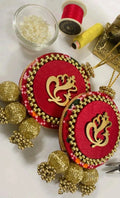 Festive Ready Handwoven Ganeshji Hanging Pair