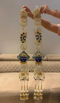 Divine Royale Zardosi Shreenathji Hanging pair