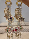 Royale Zardosi Mayur & Parrot Hanging pair