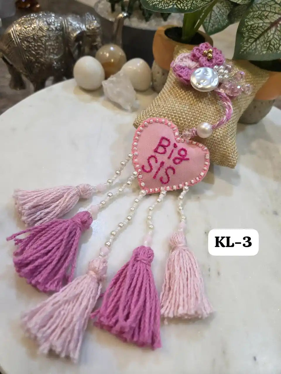 Pink Blush 'Big Sis' Designer Bracelet