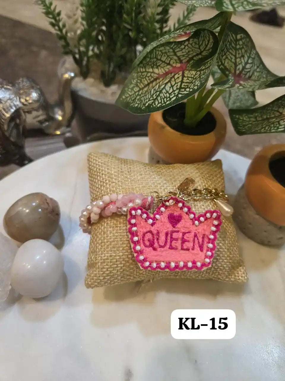 Delicate Blush Pink Queen Bracelet