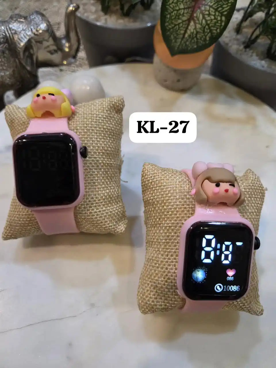 Trendy Digital Leather Band Watch Rakhi