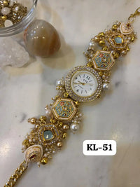 Elegant & Premium Kashmiri Watch (Light Blue)