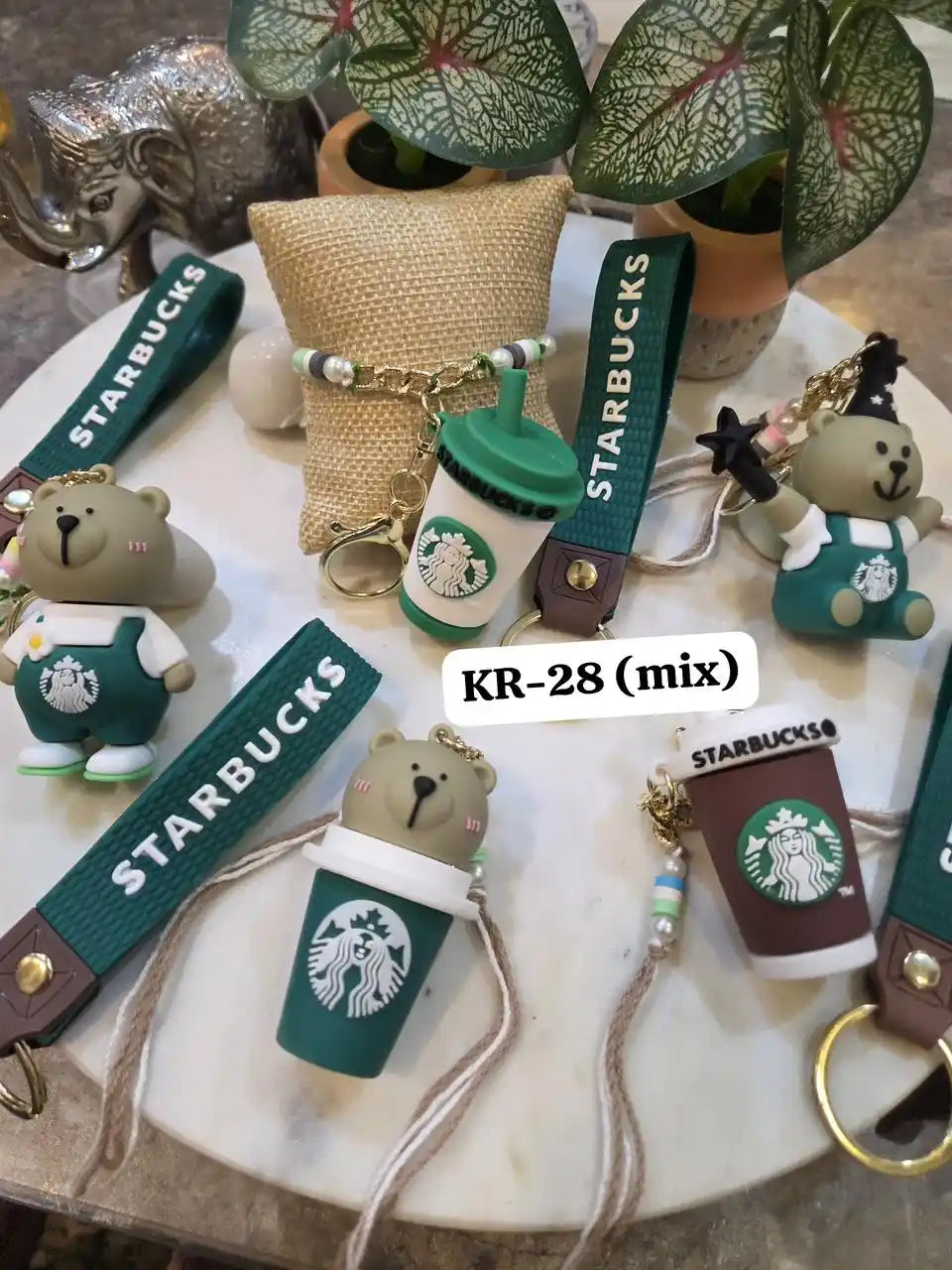 Coffee Lover Starbucks Keychain Rakhi
