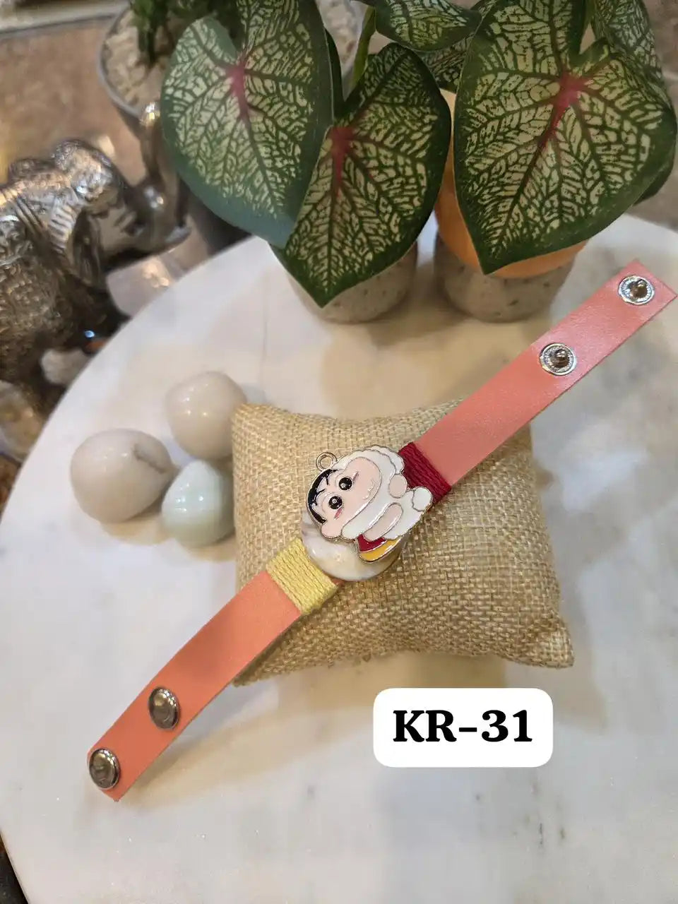 Cute Shinchan Leather Band Rakhi