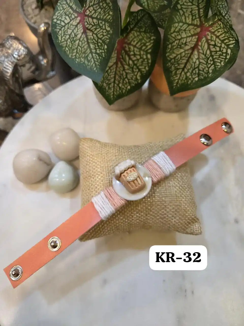 Trendy Beer Leather Band Rakhi