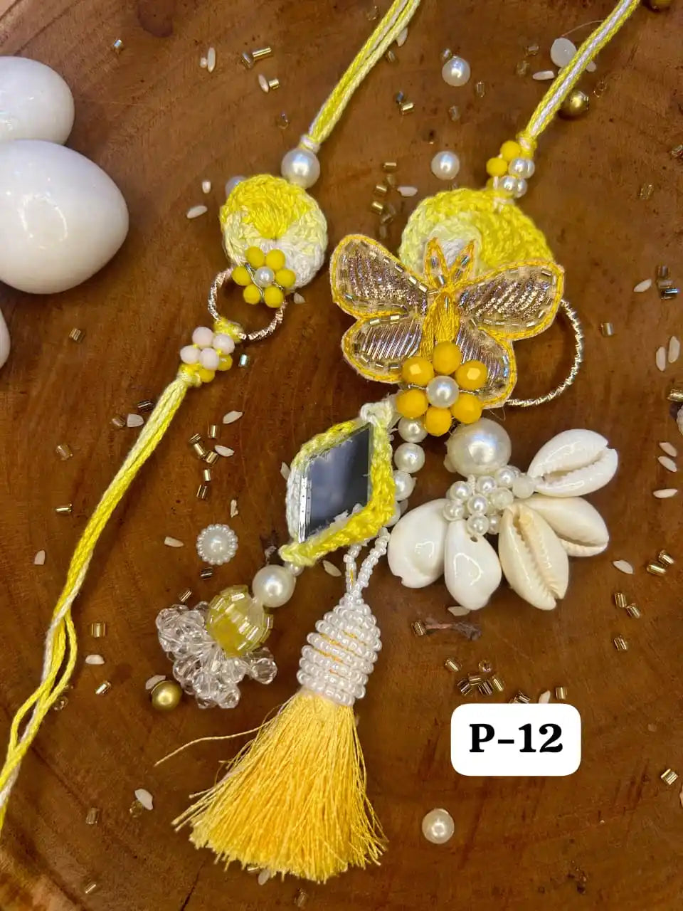 Pretty Zardosi Butterfly Crochet Set