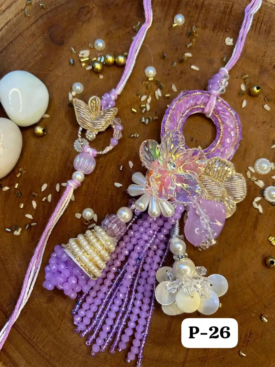 Pearl Aura Luxe Duo Rakhi Pair