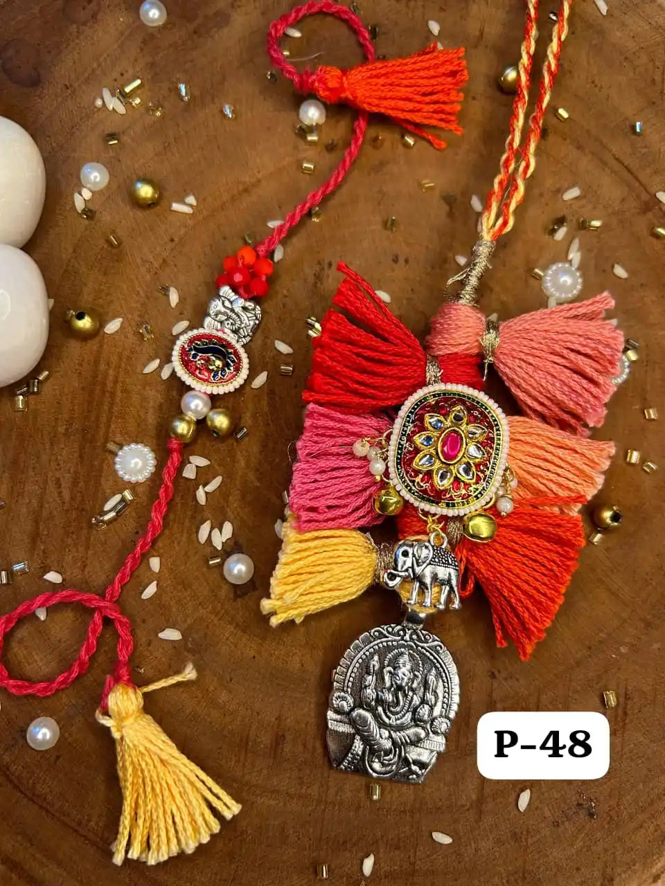 Heritage Kundan Luxe Rakhi Pair