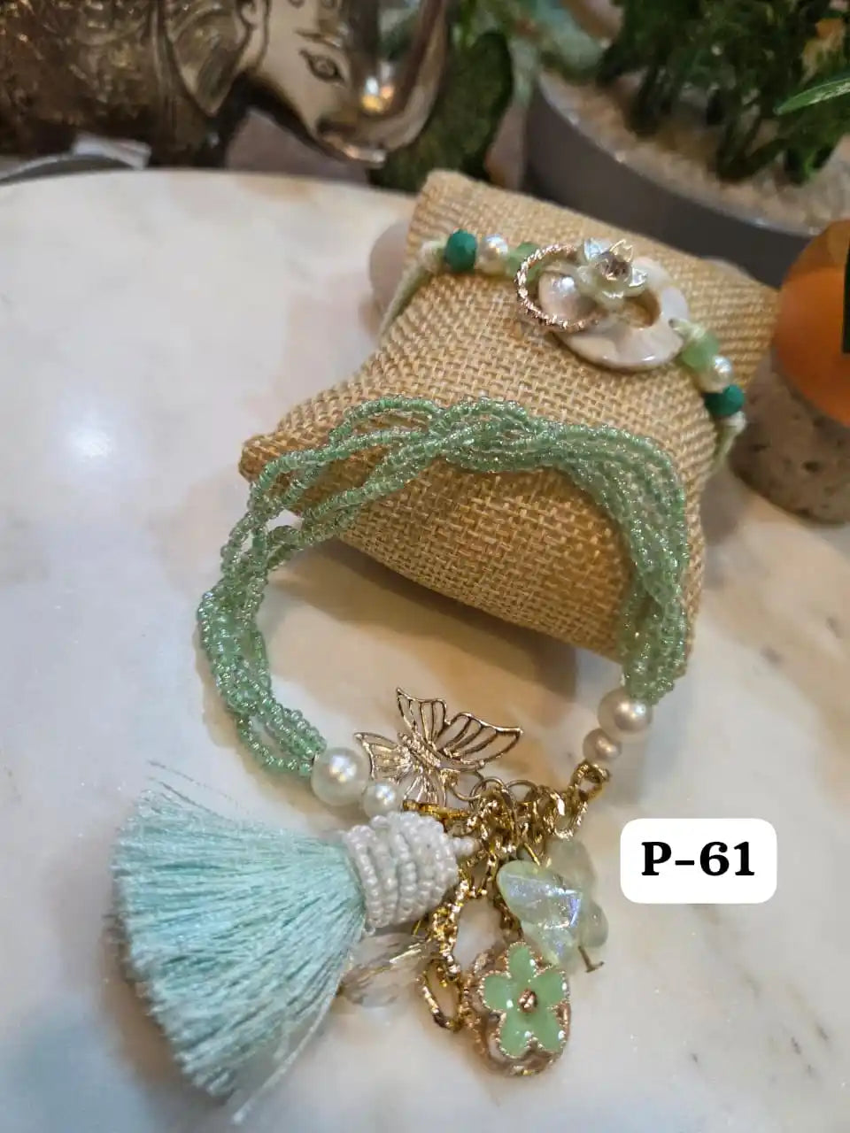 Luxe Bond Pearl Bracelet Rakhi Pair