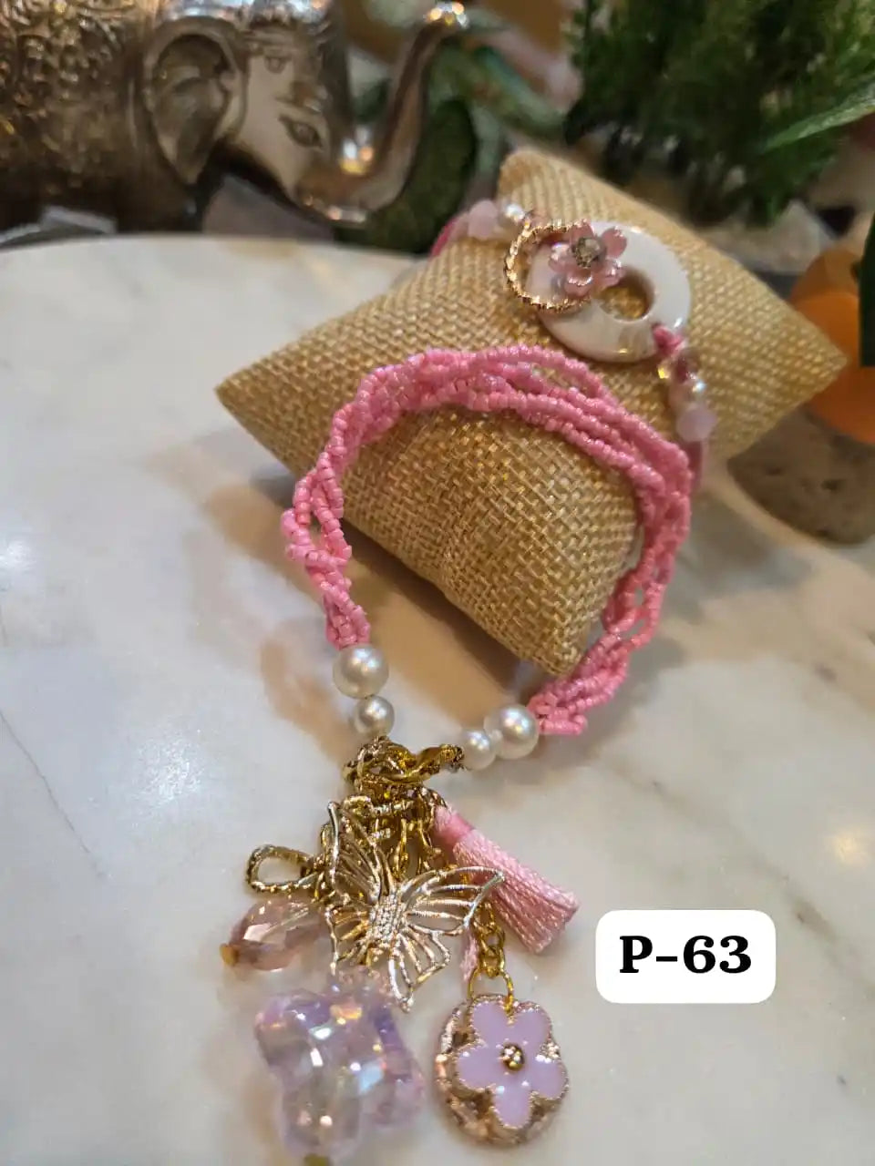 Luxe Bond Pearl Bracelet Rakhi Pair