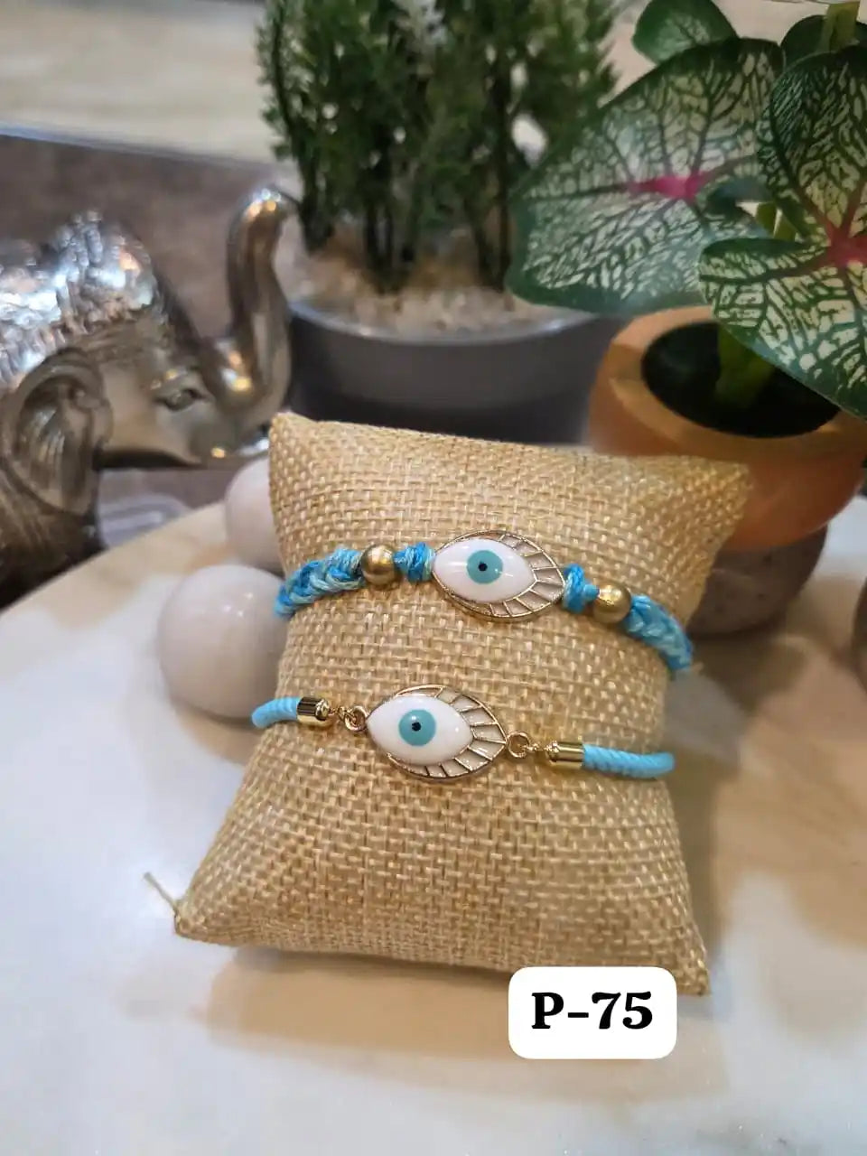 Elite Evil Eye Bracelet Rakhi Pair