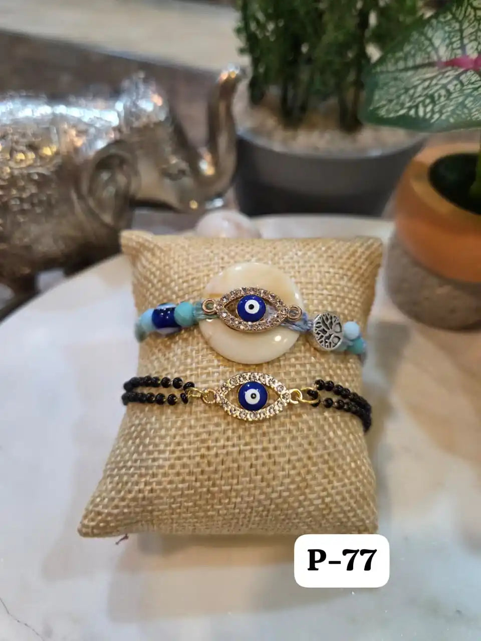 Nazar Serenity Bracelet Rakhi Pair