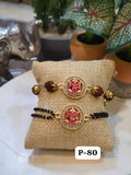 Imperial Ganeshji Mangalsutra Bracelet & Rudraksh Rakhi
