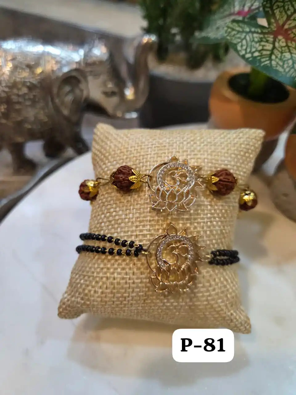 Imperial Om Mangalsutra Bracelet & Rudraksh Rakhi