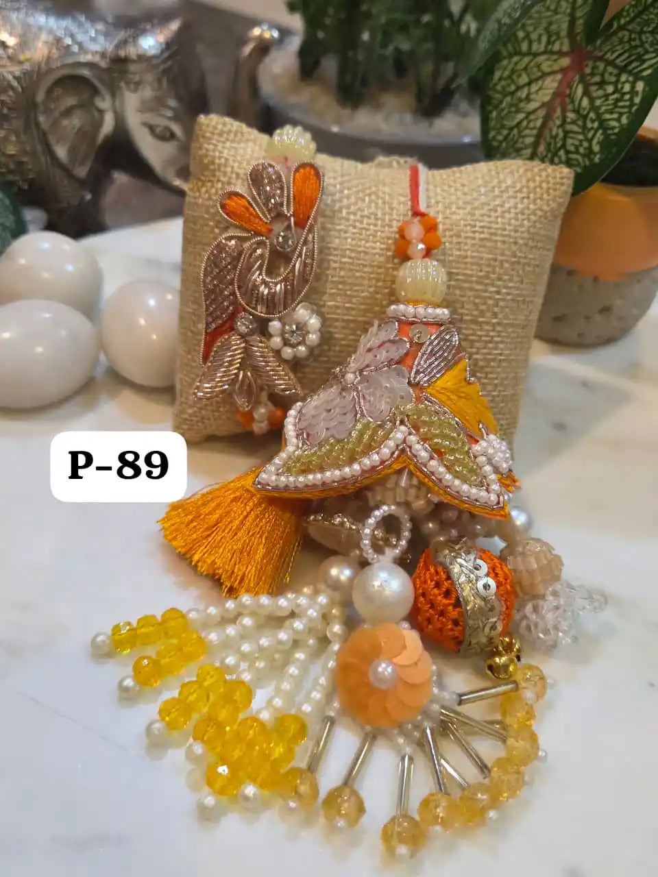 Rajsi Premium Cone Rakhi Lumba Pair