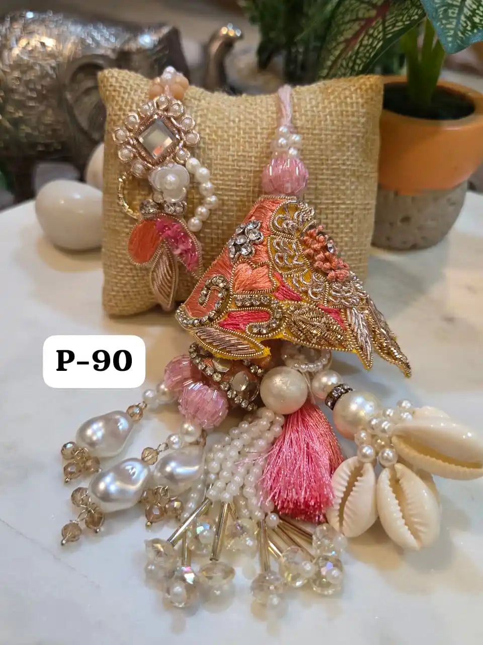 Zardosi Heirloom Rakhi Lumba Pair