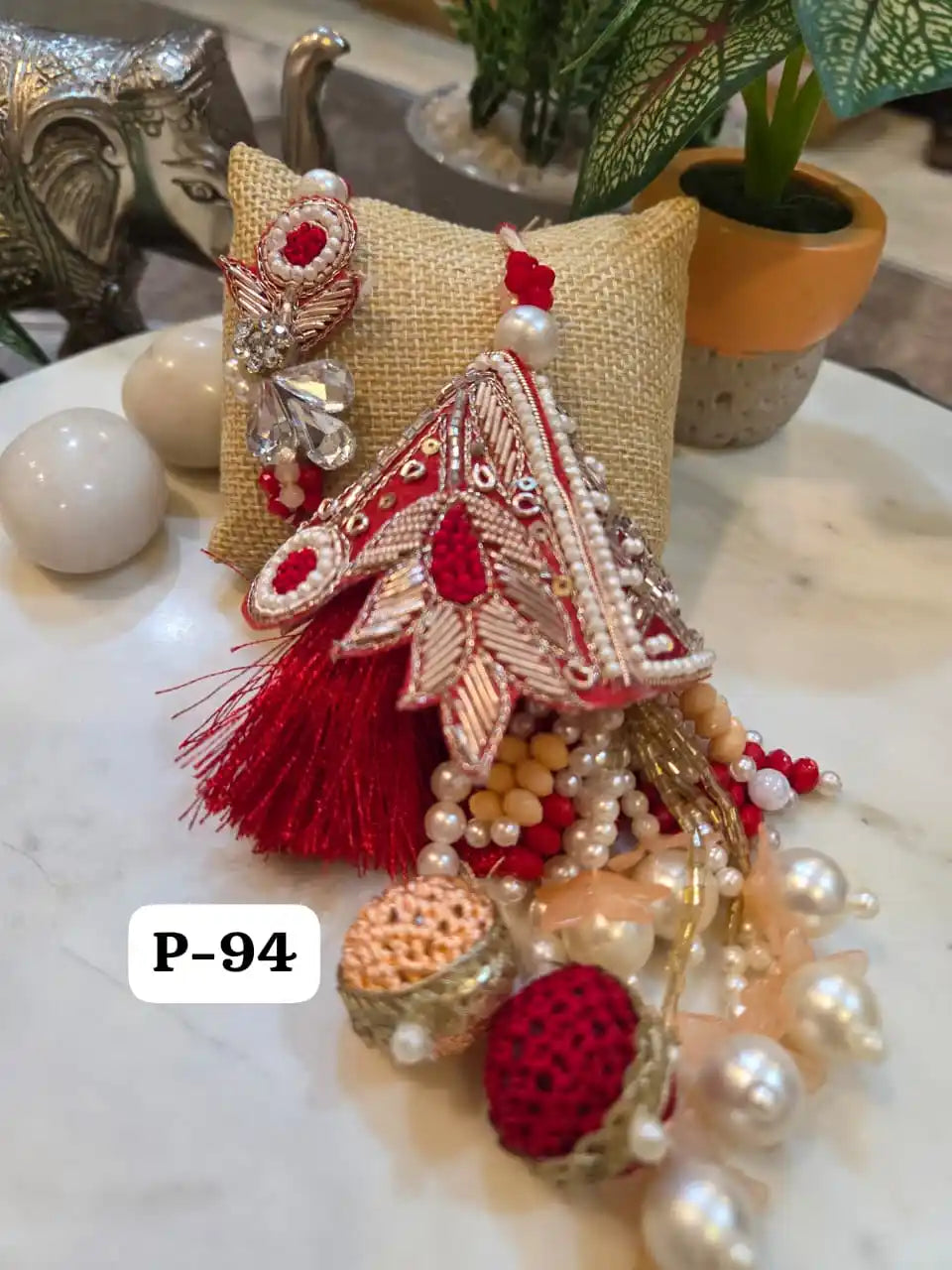 Zardosi Shringar Rakhi Lumba Pair