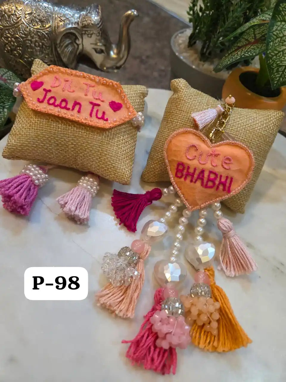 Signature Bhaiya Bhabhi Elegance Bracelet Rakhi Pair