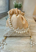 Luxe Intricate Pearl potli