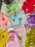 Organza lotus potli