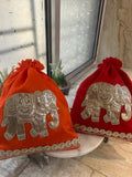 Royal & Elegant Elephant Potli (Mix colors)