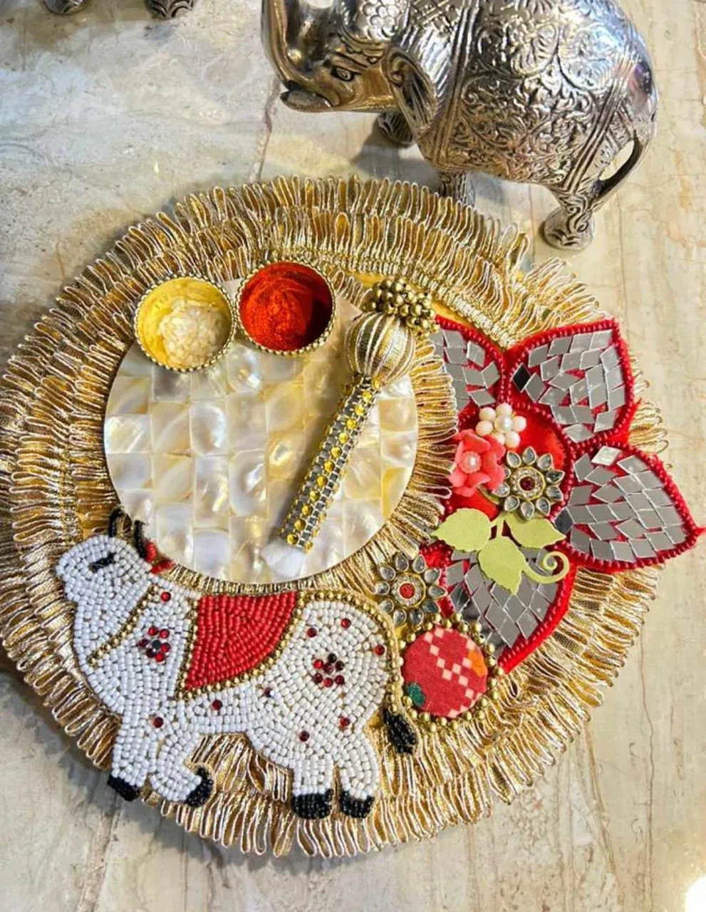 Shubh Karya Cow Tilak Platter