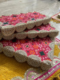 Shubh-Aarambh Patola Chowki set (Set of 3)