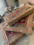 Shubh-Aarambh Embroidered Chowki set (Set of 3)