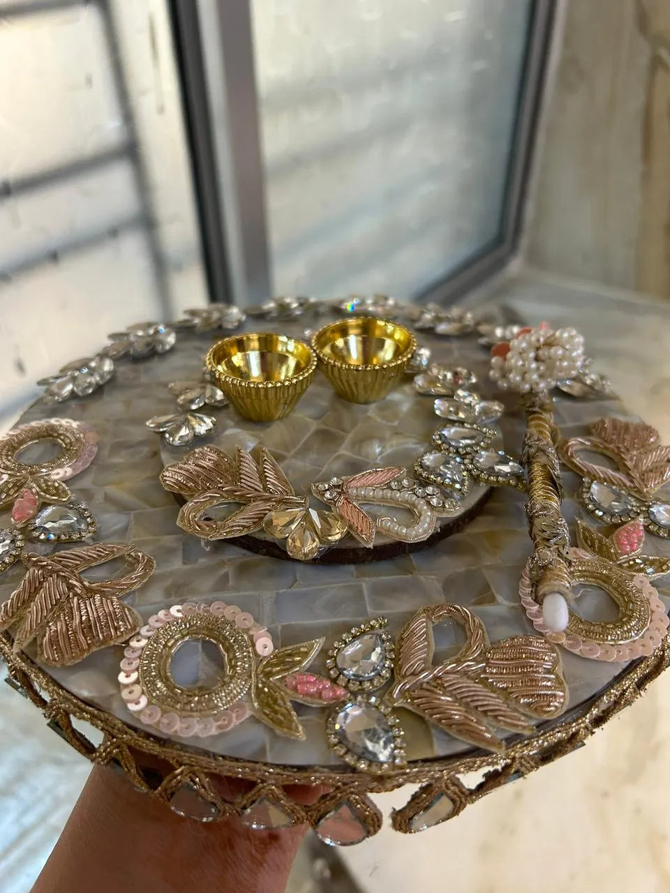 Pearl Glow Festive Tilak Platter