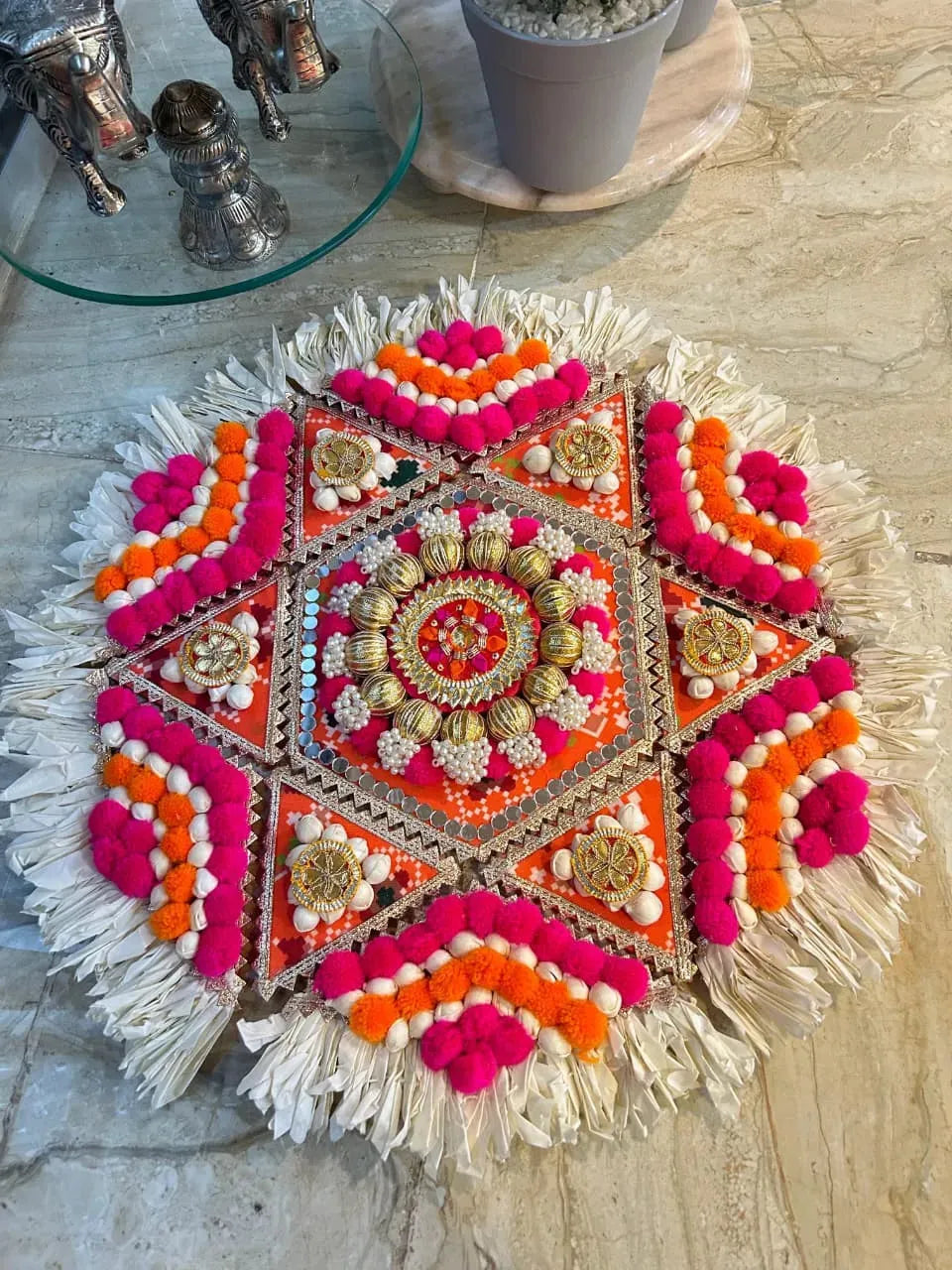Vibrant Patola Rangoli Set