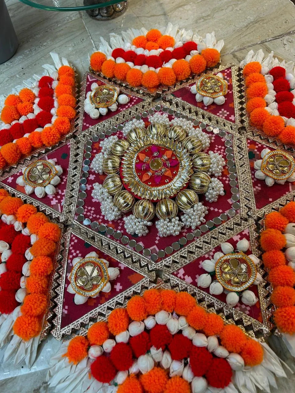 Vibrant Patola Rangoli Set