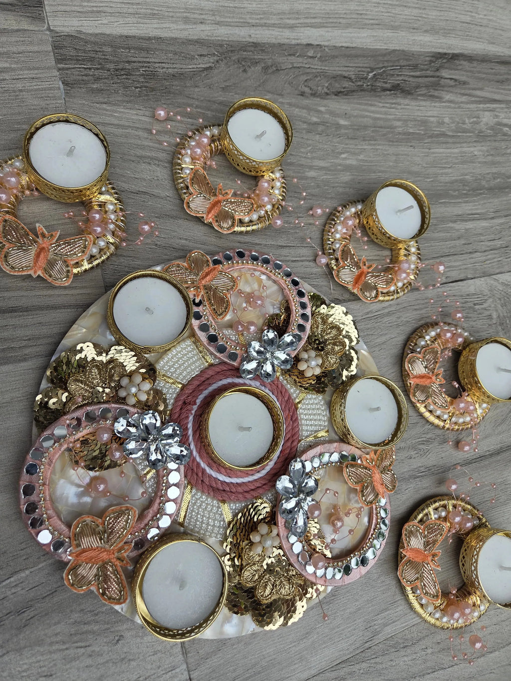 Eye-Catching Macrame Rangoli Set (Set of 6)