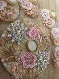 Exquisite Bling Butterfly Rangoli Set (Set of 6)