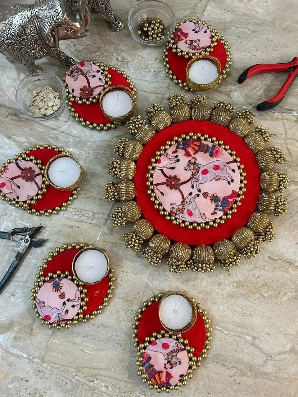 Signature & Regal Rangoli Set (Set of 6)
