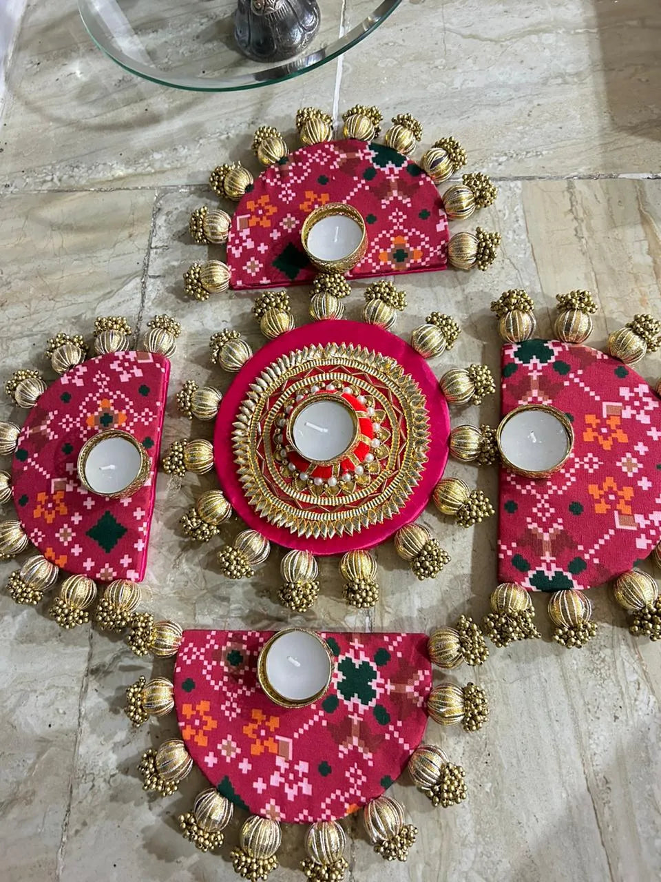 Timeless Gota Rangoli Set (Set of 5)