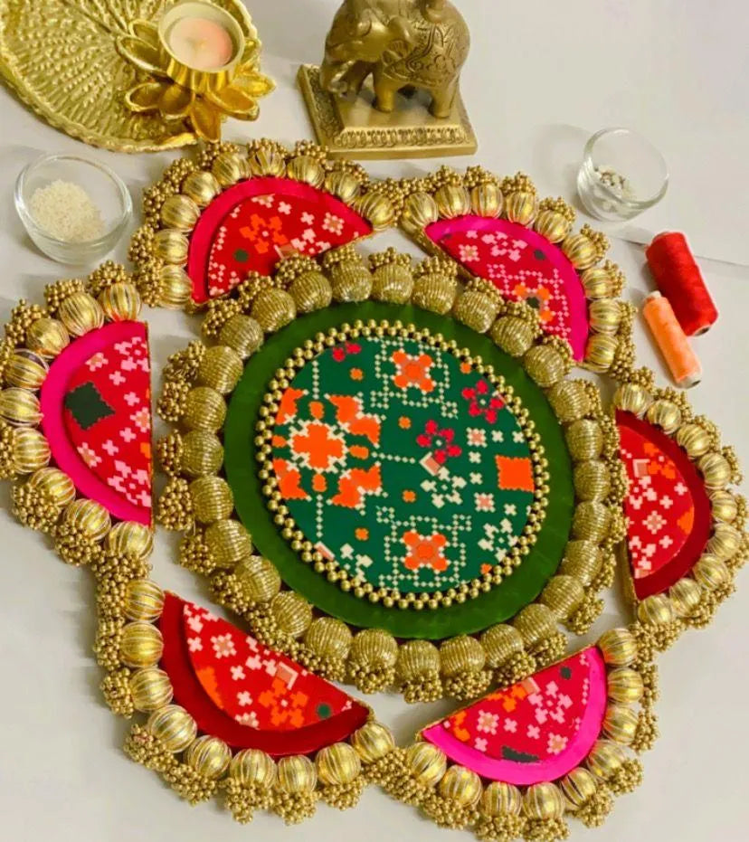 Exquisite & Regal Patola Rangoli Set (Set of 7)
