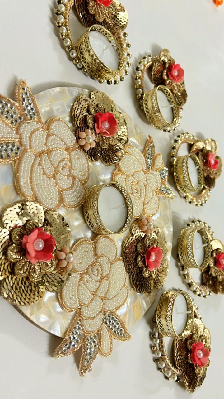 Pearl Aura Rangoli Set (Set of 6)