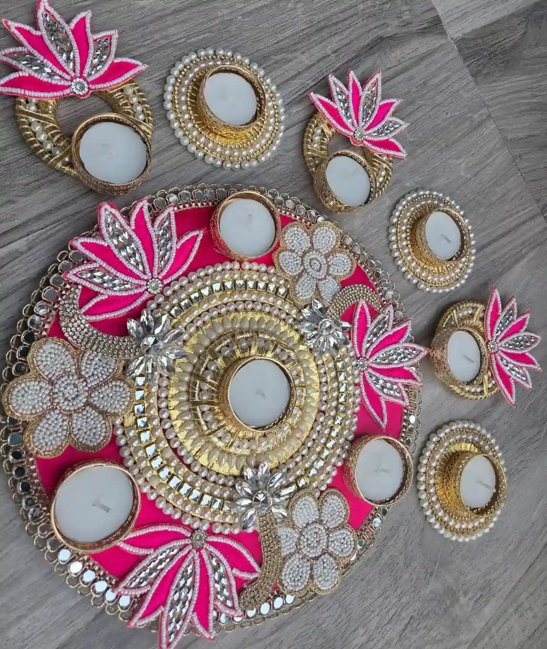 Kamal Kundan Elegance Rangoli set