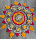 Royale Gota Pompom Shringar Rangoli set