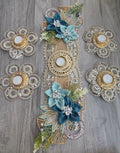 Royale Kundan Floral Table Runner