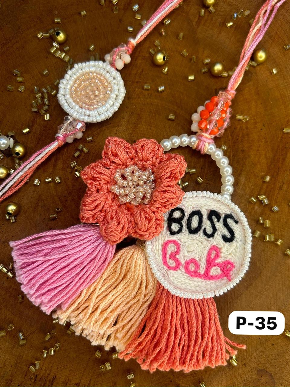 Bestseller Boss Babe Rakhi + Lumba Set (Pair)