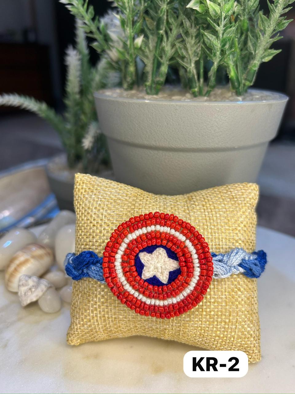 Beaded Captain America Rakhi