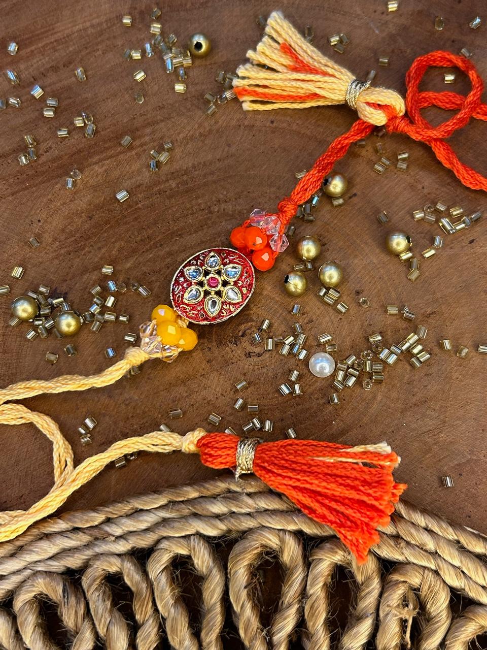 Traditional Kundan Rakhi