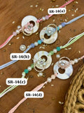 Pearl Marble Elegance Rakhi (Mix colors)